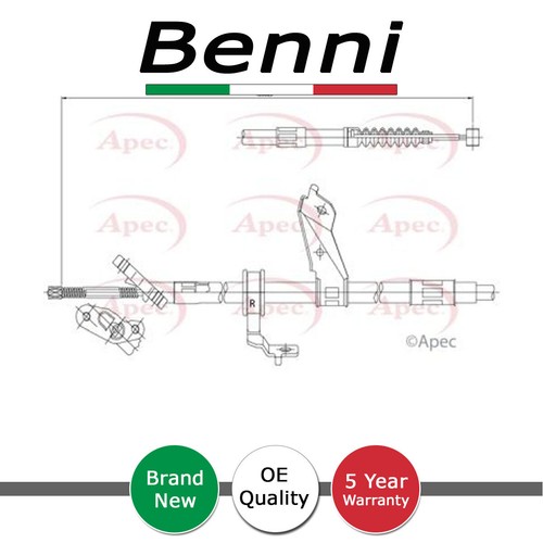 Hand brake cable rear - brake,