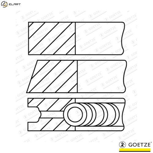 Piston ring kit - piston,