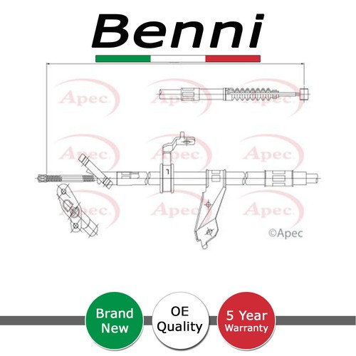 Hand brake cable - hand, rear