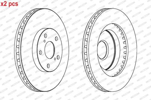 Pcs sides brake disc - l&r,