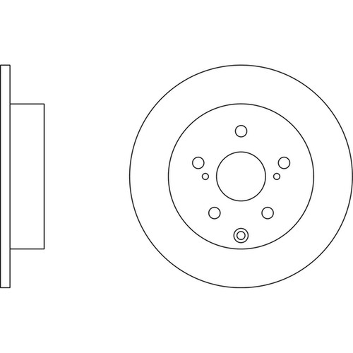 Brake discs solid rear - brake,