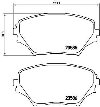 055 brembo brake - 055, pad
