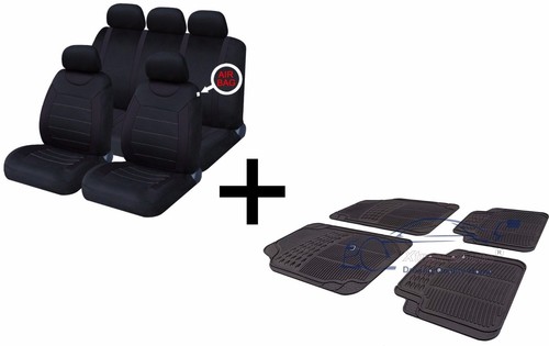Naby full black universal seat - black,